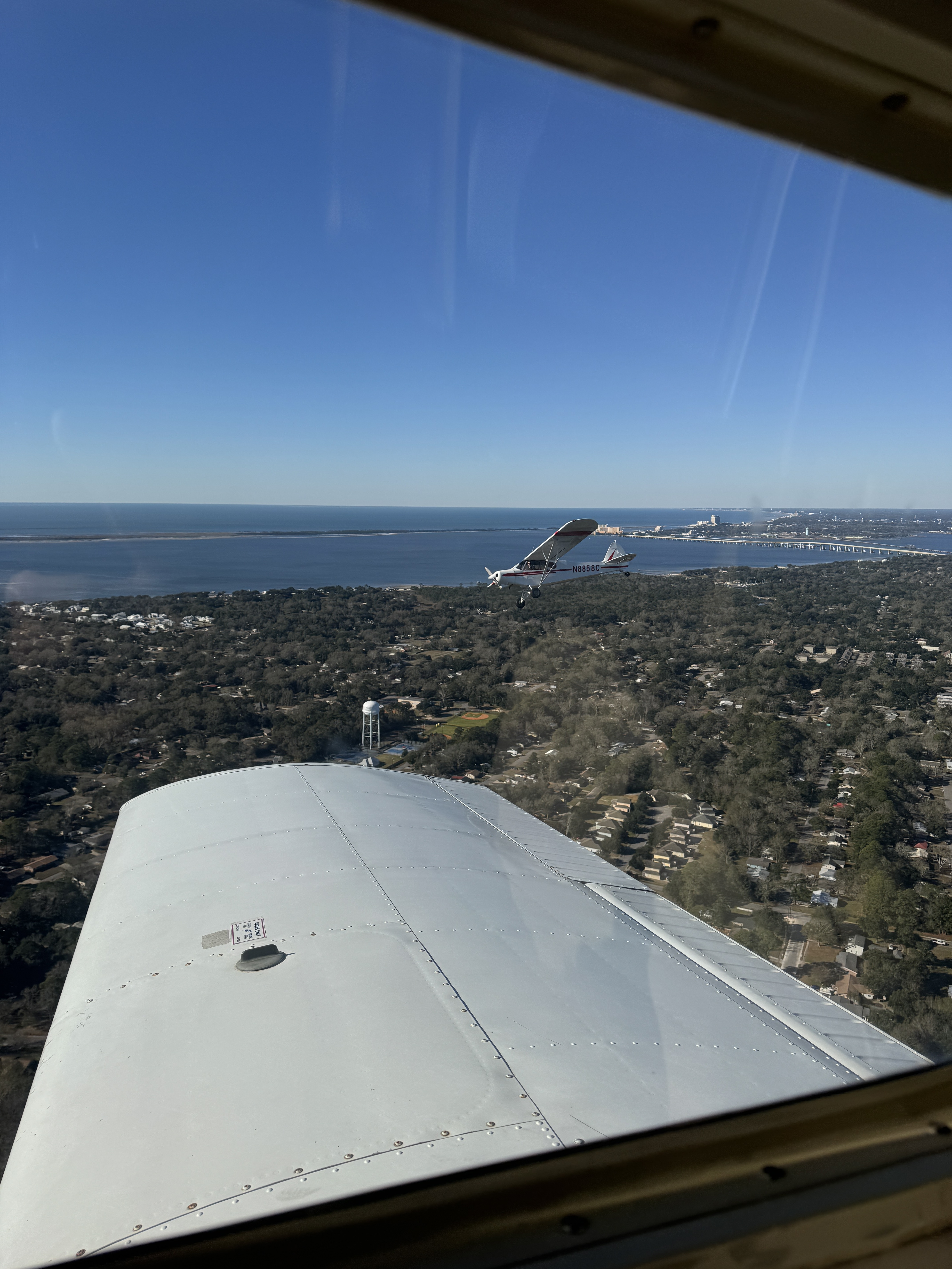 Formation flight over the Gulf Coast
