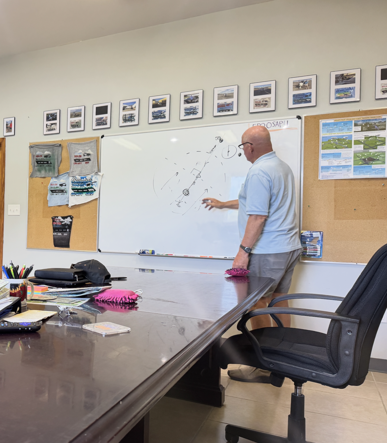 Ground school instruction at Coast Aero Ventures
